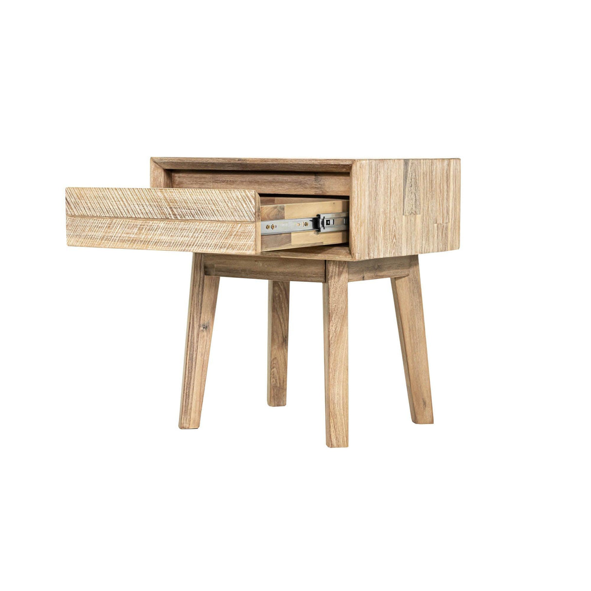 LH Home Gia 1 Drawer Nightstand - Light Driftwood