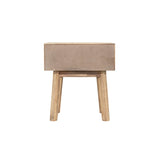 LH Home Gia 1 Drawer Nightstand - Light Driftwood