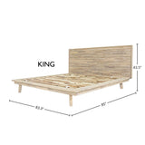 LH Home Gia King Bed - Light Driftwood