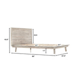 LH Home Gia Queen Bed - Light Driftwood