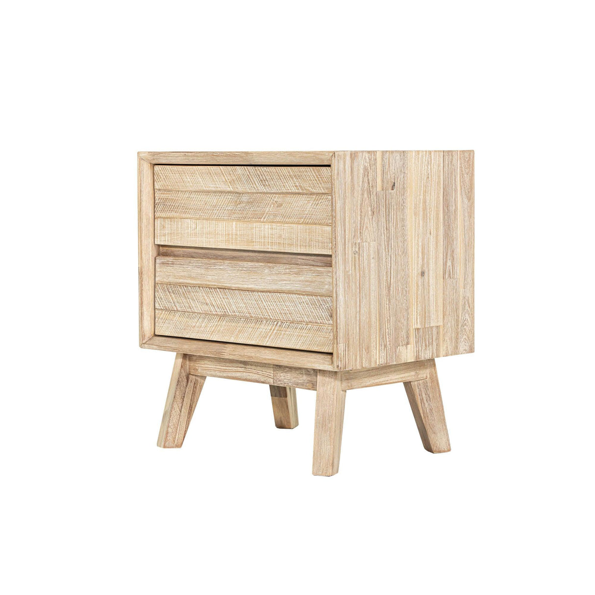 LH Home Gia 2 Drawer Nightstand - Light Driftwood
