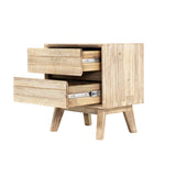LH Home Gia 2 Drawer Nightstand - Light Driftwood