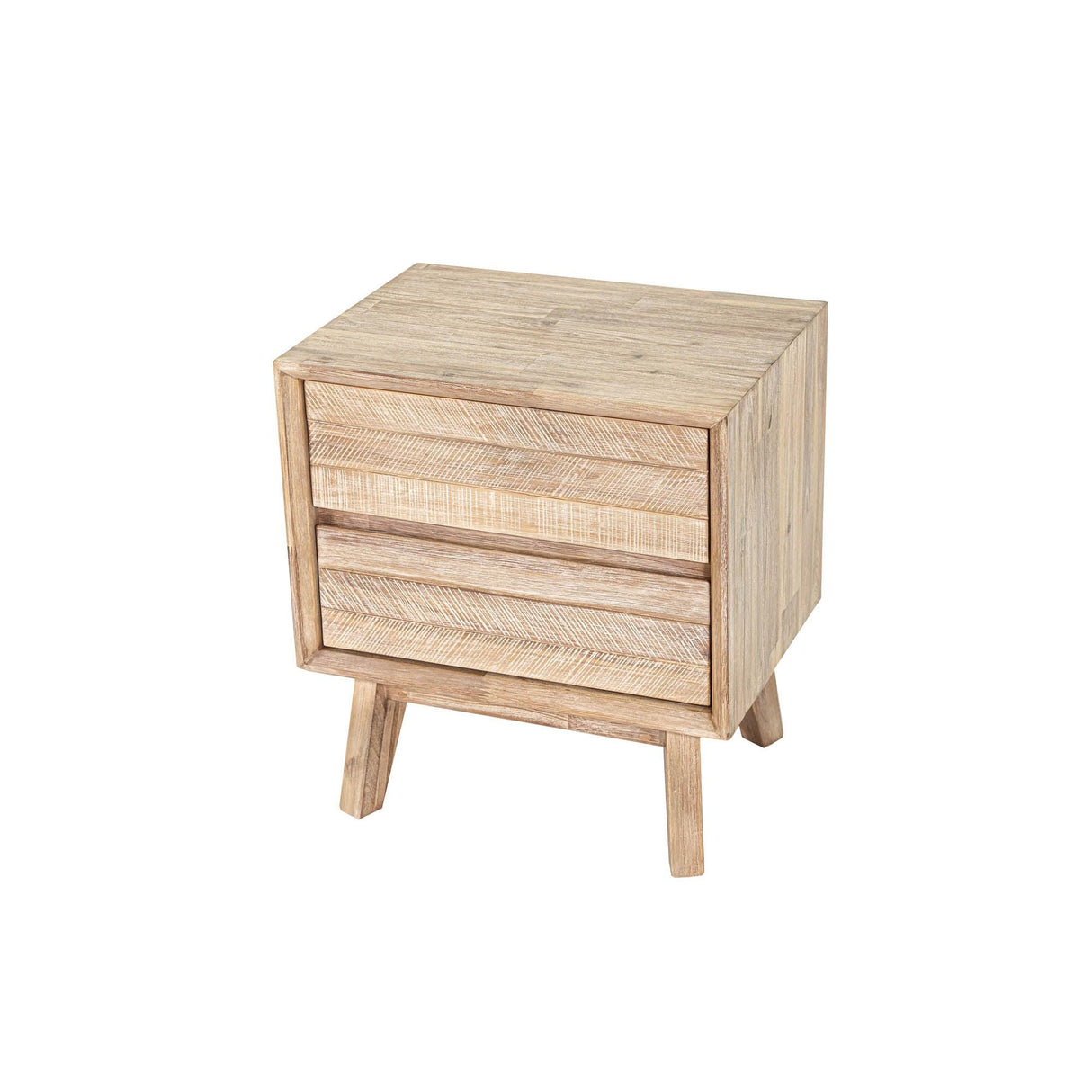 LH Home Gia 2 Drawer Nightstand - Light Driftwood
