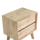 LH Home Gia 2 Drawer Nightstand - Light Driftwood