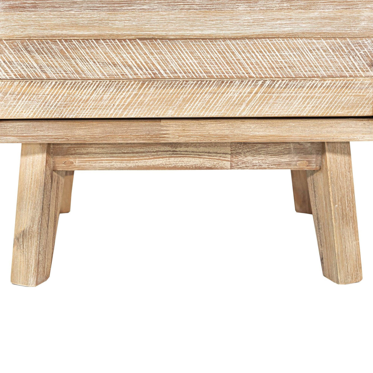 LH Home Gia 2 Drawer Nightstand - Light Driftwood