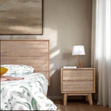 LH Home Gia 2 Drawer Nightstand - Light Driftwood