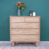 LH Home Gia 5 Drawer Chest - Light Driftwood