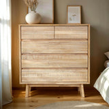 LH Home Gia 5 Drawer Chest - Light Driftwood