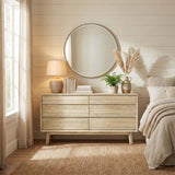 LH Home Gia 6 Drawer Dresser - Light Driftwood