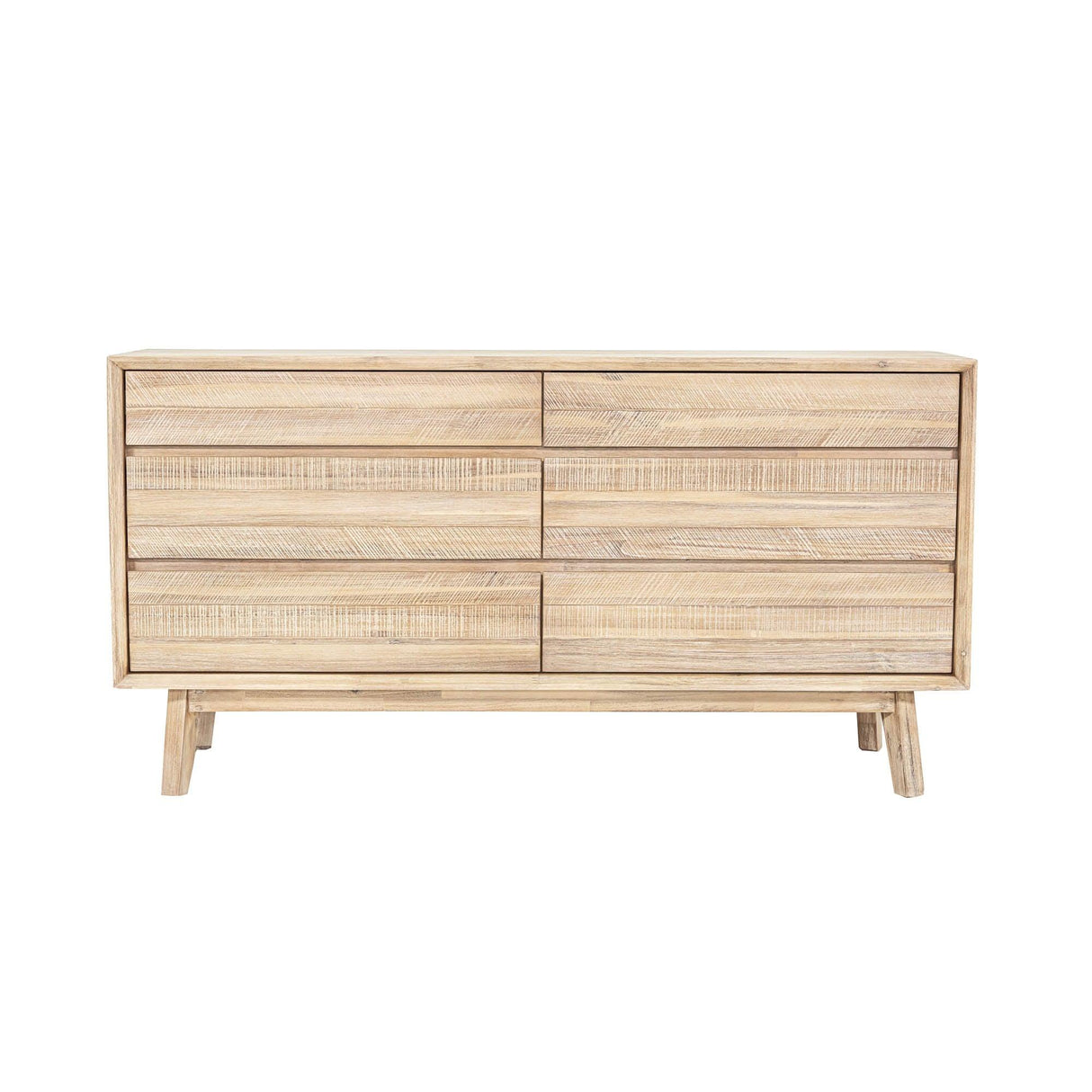 LH Home Gia 6 Drawer Dresser - Light Driftwood