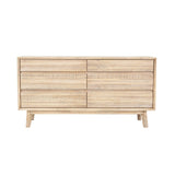 LH Home Gia 6 Drawer Dresser - Light Driftwood
