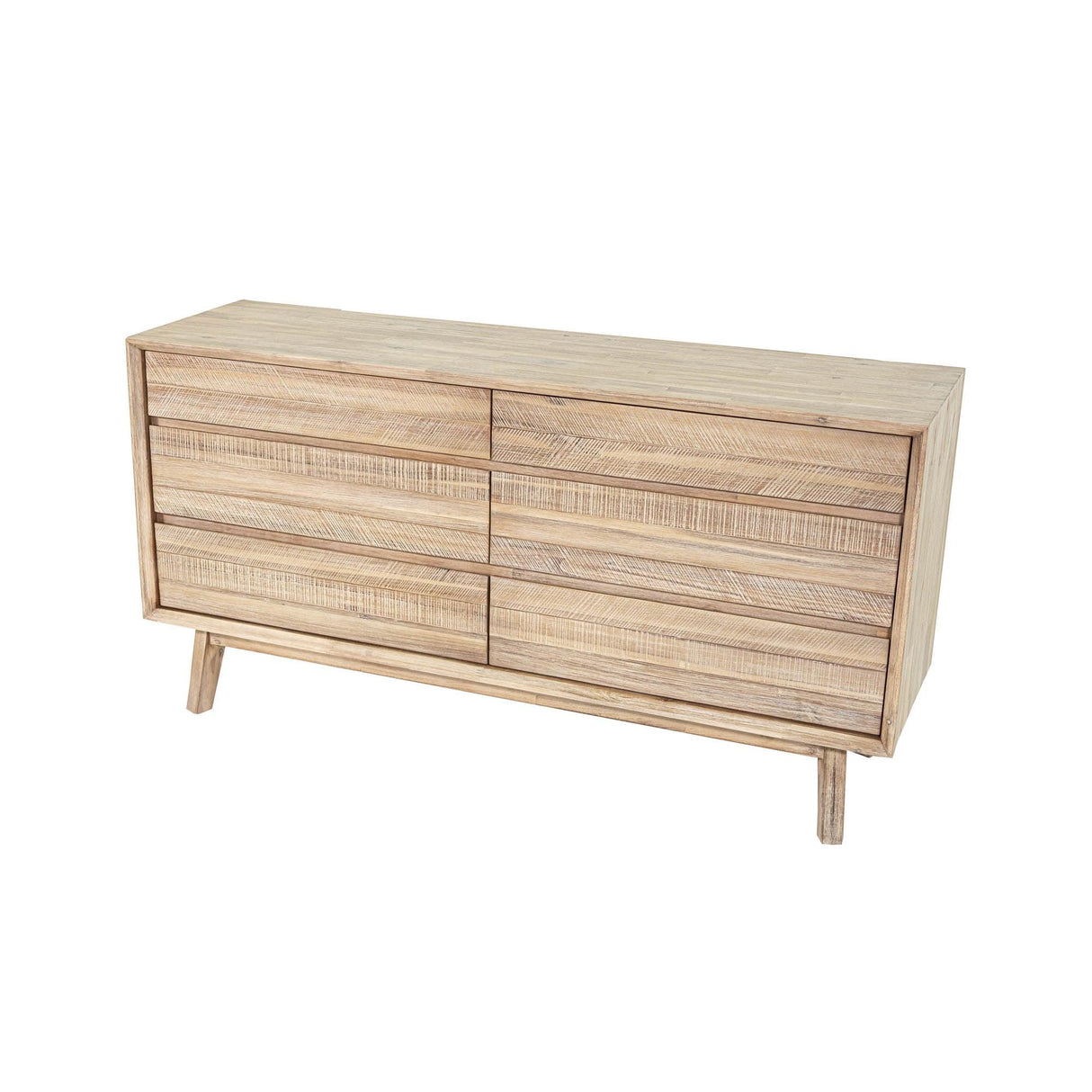 LH Home Gia 6 Drawer Dresser - Light Driftwood