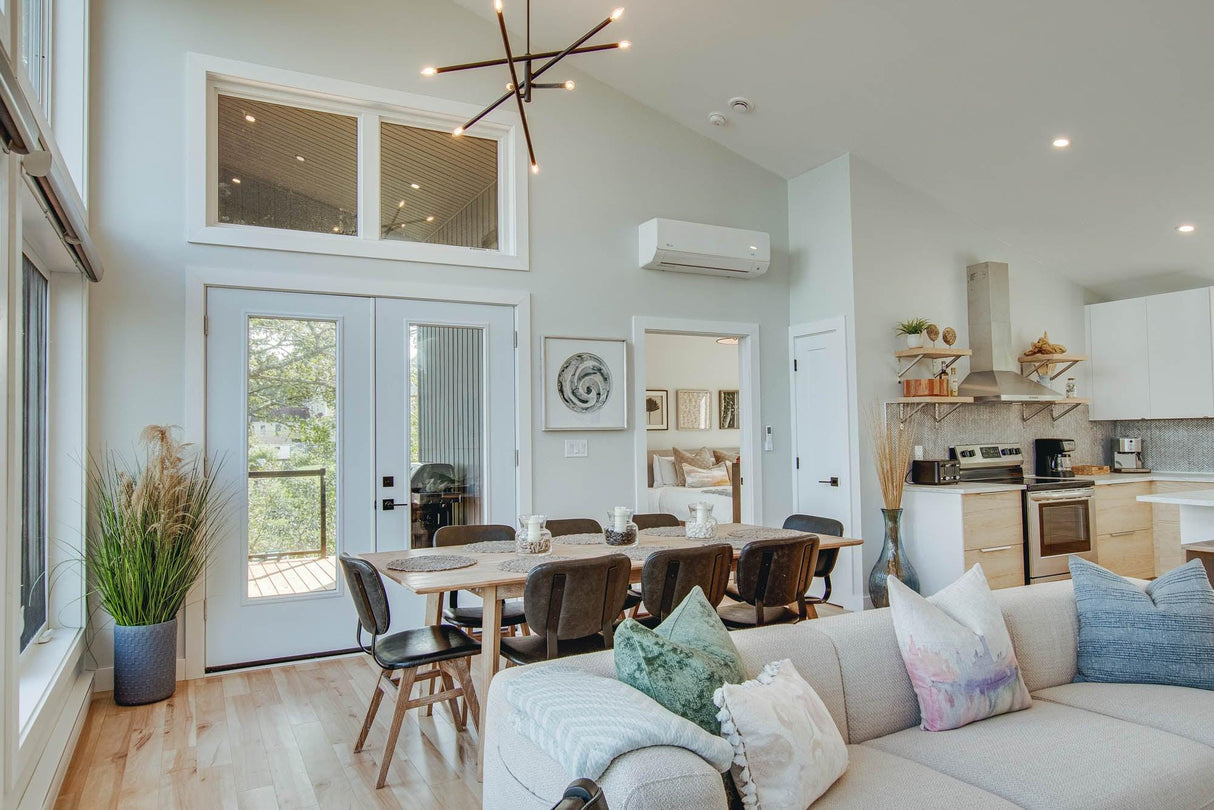 LH Home Gia Small Extension Dining Table 55/71 - Light Driftwood