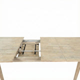 LH Home Gia Extension Dining Table 71/102" - Light Driftwood