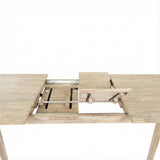 LH Home Gia Extension Dining Table 71/102" - Light Driftwood