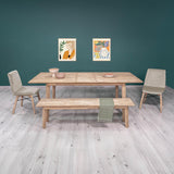 LH Home Gia Extension Dining Table - Light Driftwood