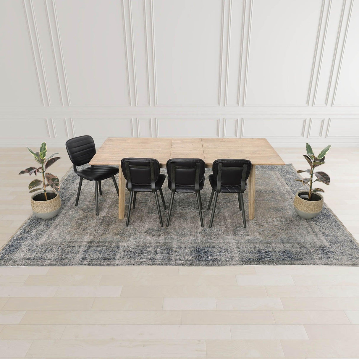 LH Home Gia Extension Dining Table 71/102" - Light Driftwood