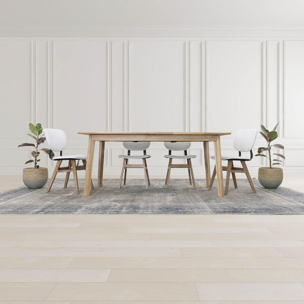 LH Home Gia Extension Dining Table 71/102" - Light Driftwood