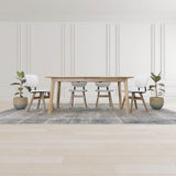 LH Home Gia Extension Dining Table 71/102" - Light Driftwood