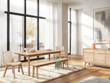 LH Home Gia Extension Dining Table 71/102" - Light Driftwood