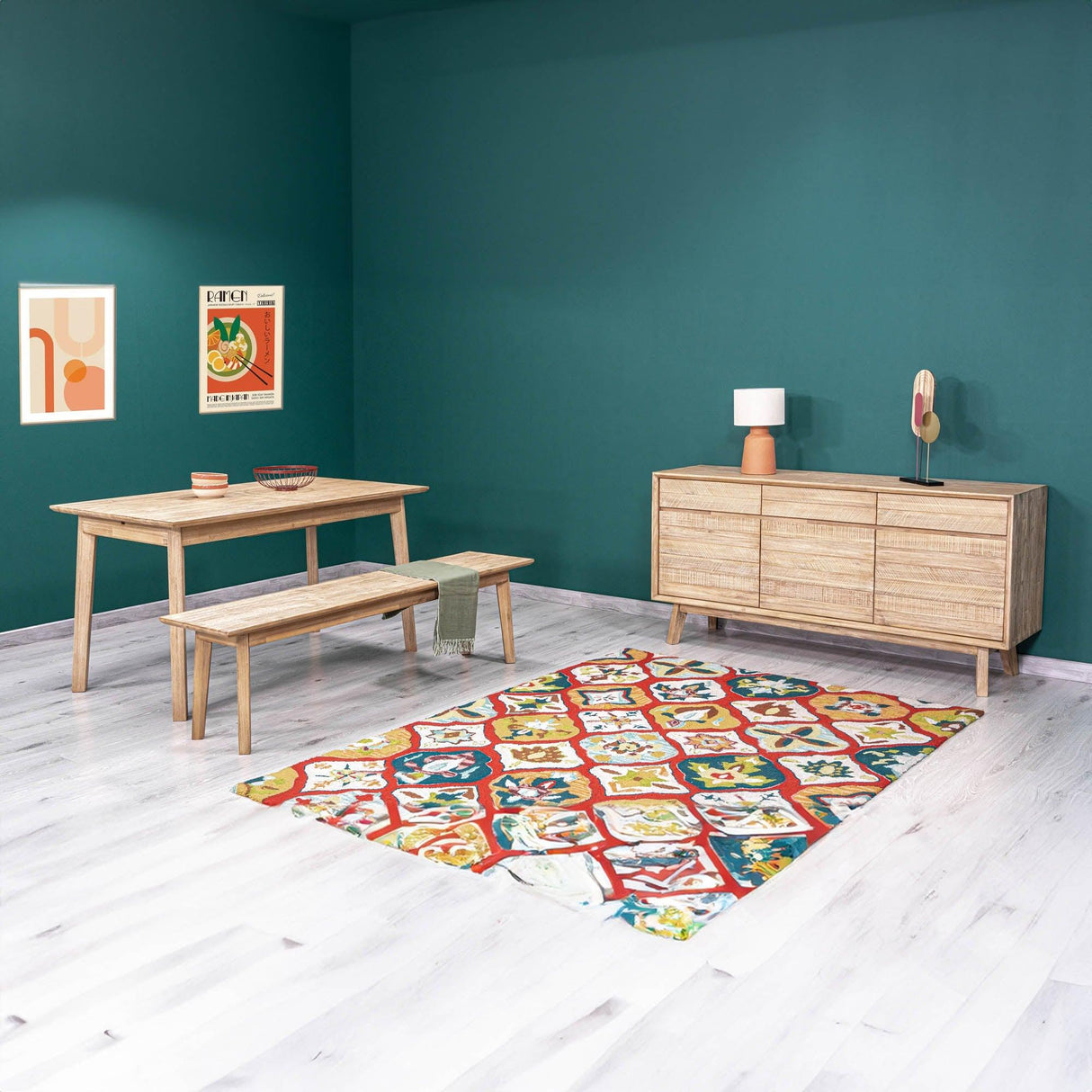 LH Home Gia Bench - Light Driftwood