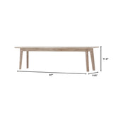 LH Home Gia Bench - Light Driftwood