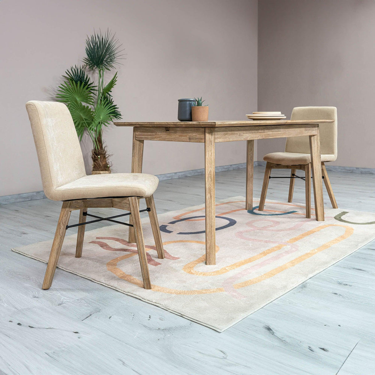 LH Home Gia Dining Chair - Light Driftwood - Sand