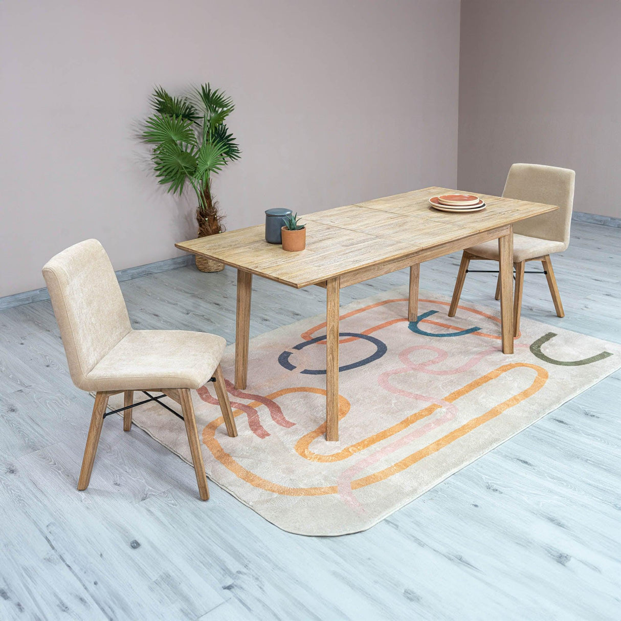 LH Home Gia Dining Chair - Light Driftwood - Sand