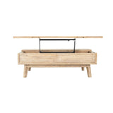 LH Home Gia Coffee Table w/ Lift Top - Light Driftwood