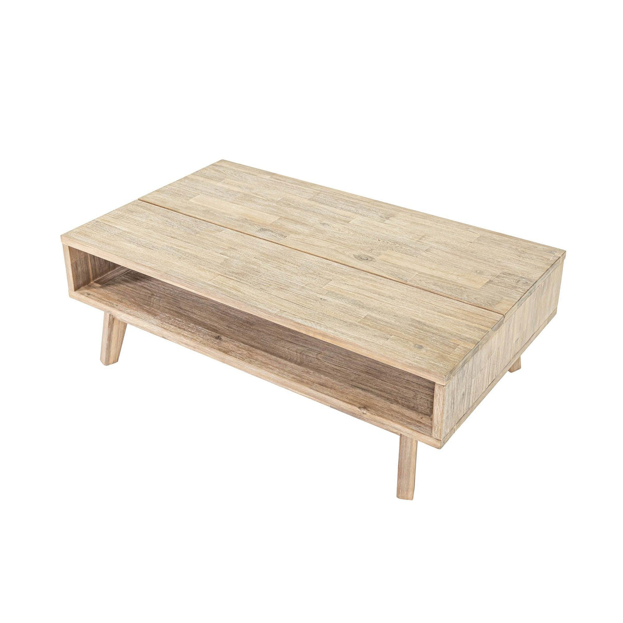 LH Home Gia Coffee Table w/ Lift Top - Light Driftwood