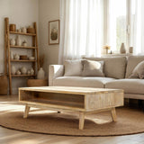 LH Home Gia Coffee Table w/ Lift Top - Light Driftwood