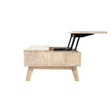 LH Home Gia Coffee Table w/ Lift Top - Light Driftwood