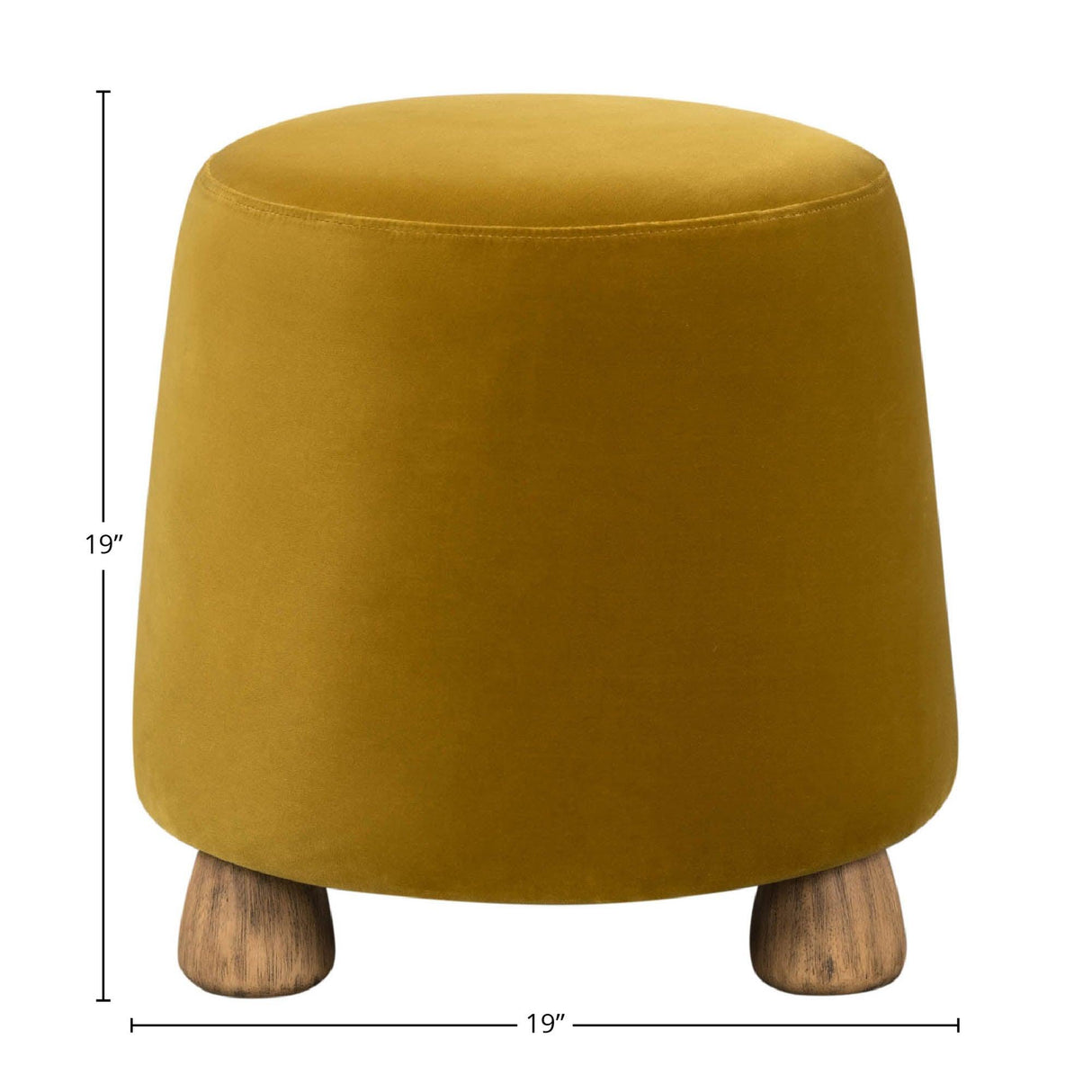 LH Home Giselle Ottoman - Dijon Velvet
