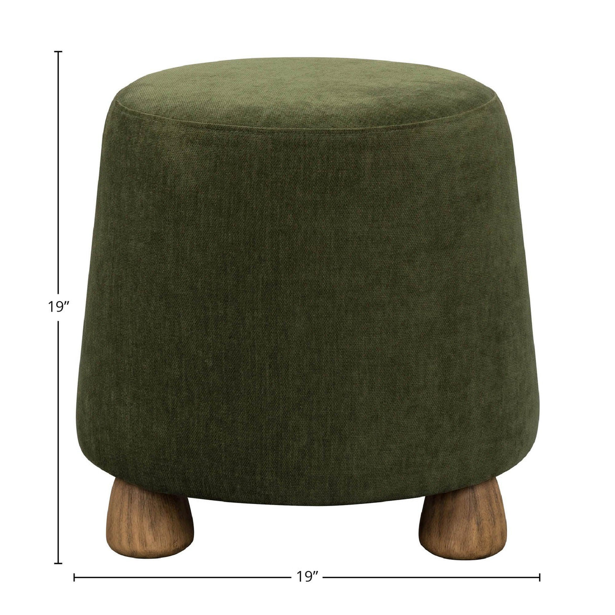 LH Home Giselle Ottoman - Olive