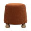 LH Home Giselle Ottoman - Terracotta Chenille