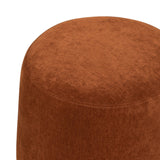 LH Home Giselle Ottoman - Terracotta Chenille