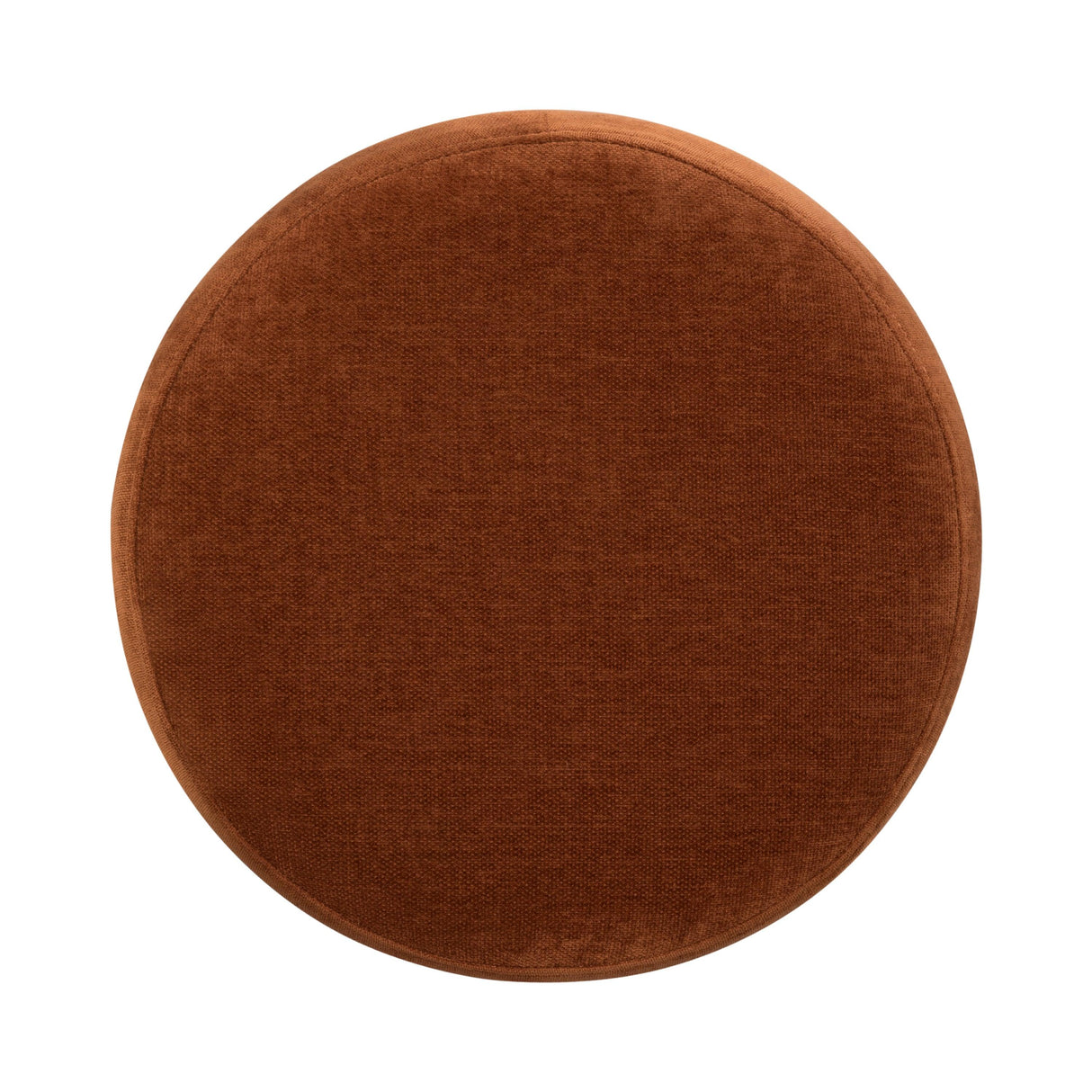LH Home Giselle Ottoman - Terracotta Chenille