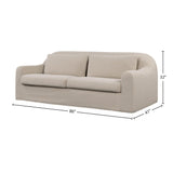LH Home Harper Slipcover Sofa - Linen Malt
