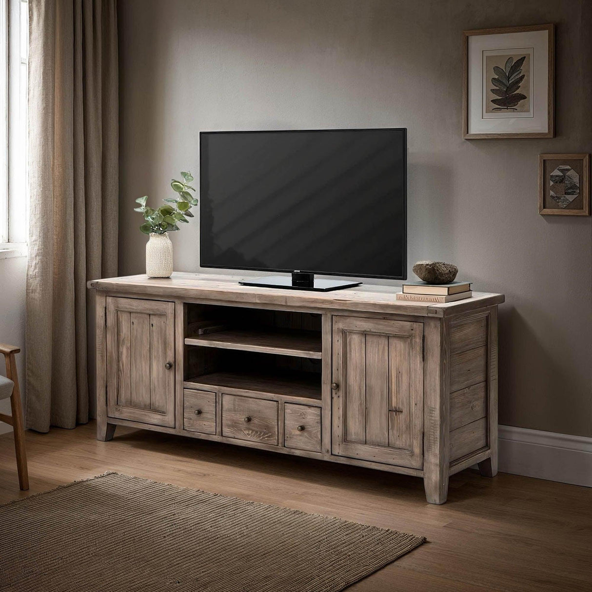 LH Home Irish Coast Regular Media Unit - Sundried