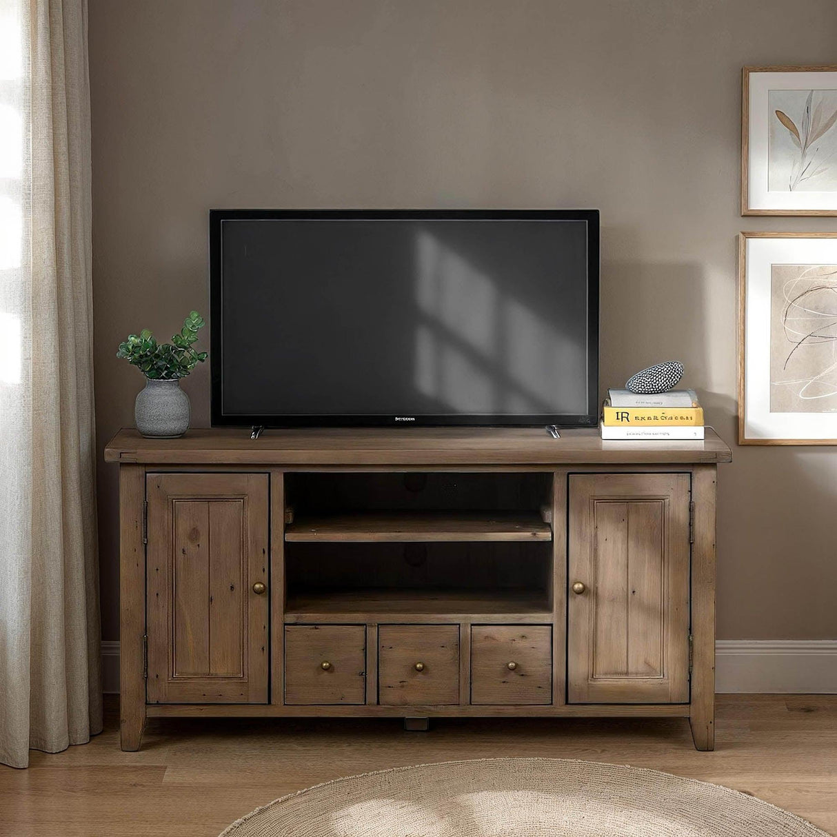 LH Home Irish Coast Small Media Unit - Sundried