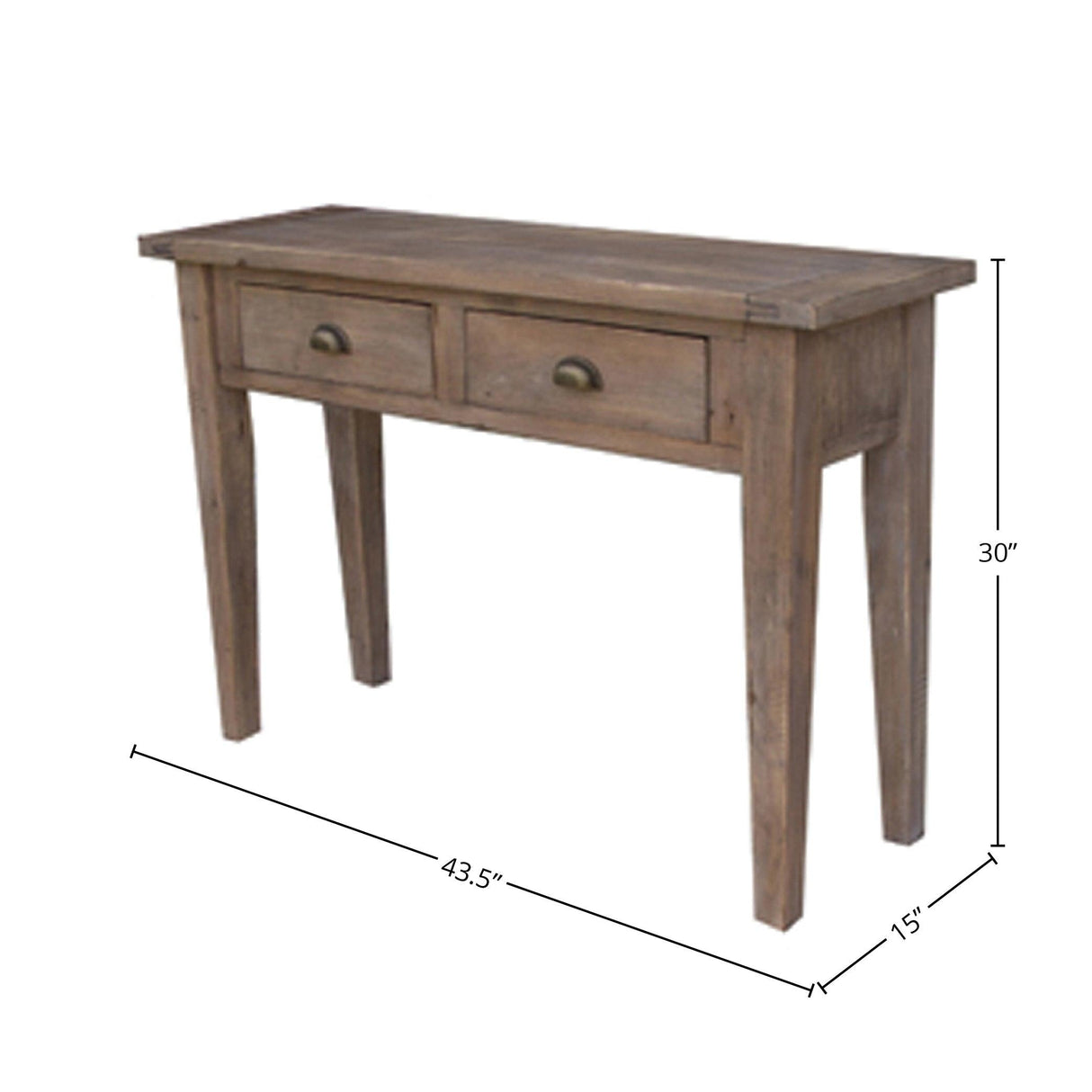 LH Home Irish Coast Small Console Table - Sundried