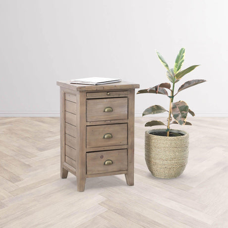 LH Home Irish Coast 3 Drw Nightstand - Sundried