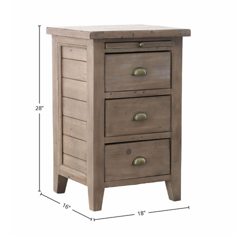 LH Home Irish Coast 3 Drw Nightstand - Sundried