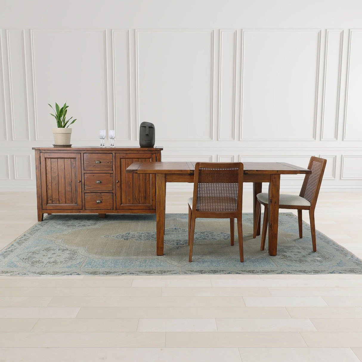 LH Home Irish Coast Small Extension Dining Table (47"/62") - African Dusk