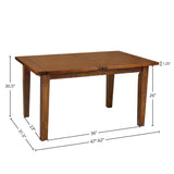 LH Home Irish Coast Small Extension Dining Table (47"/62") - African Dusk