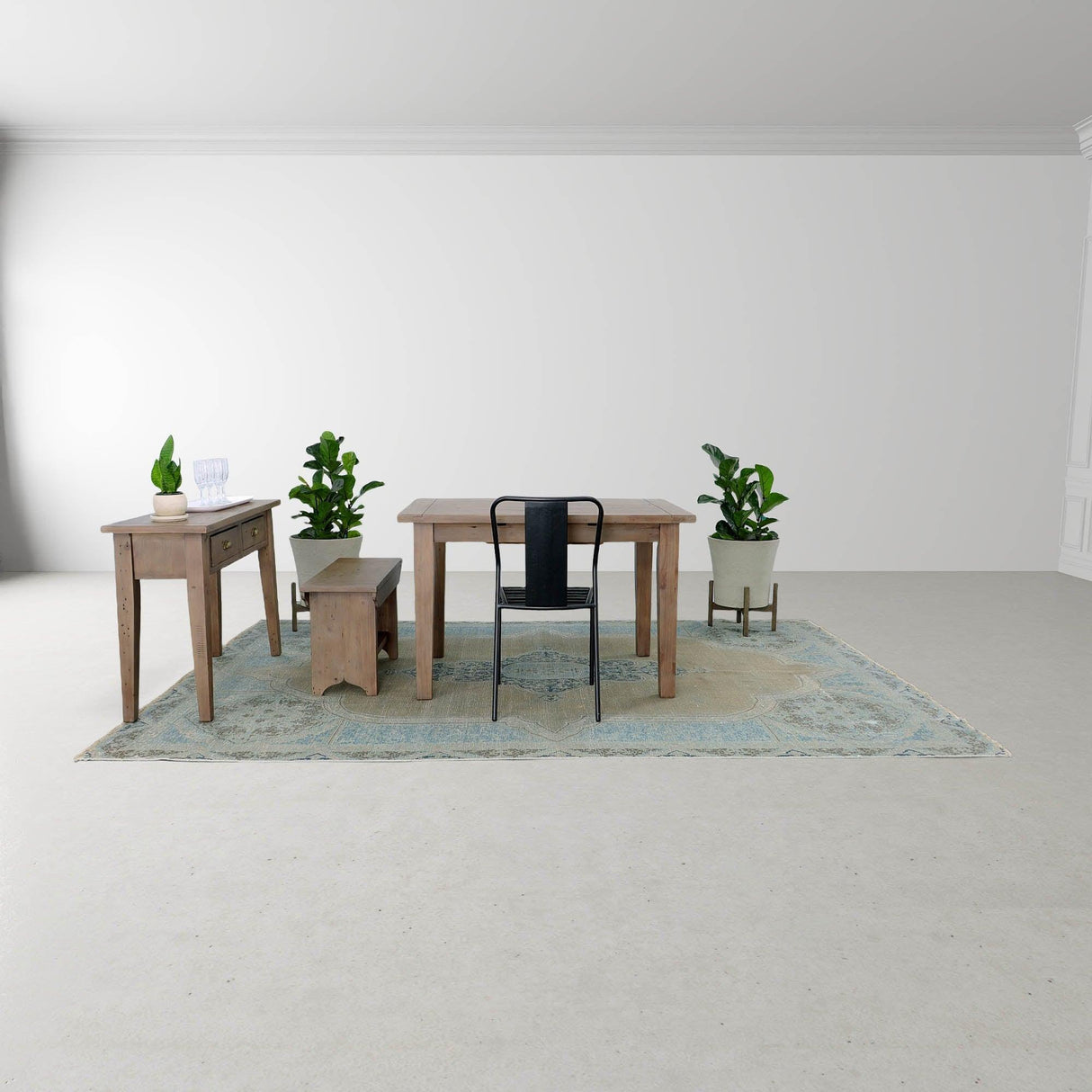 LH Home Irish Coast Small Extension Dining Table (47"/62") - Sundried