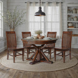 LH Home Irish Coast Round 47/63" Extension Dining Table - African Dusk