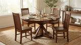 LH Home Irish Coast Round 47/63" Extension Dining Table - African Dusk