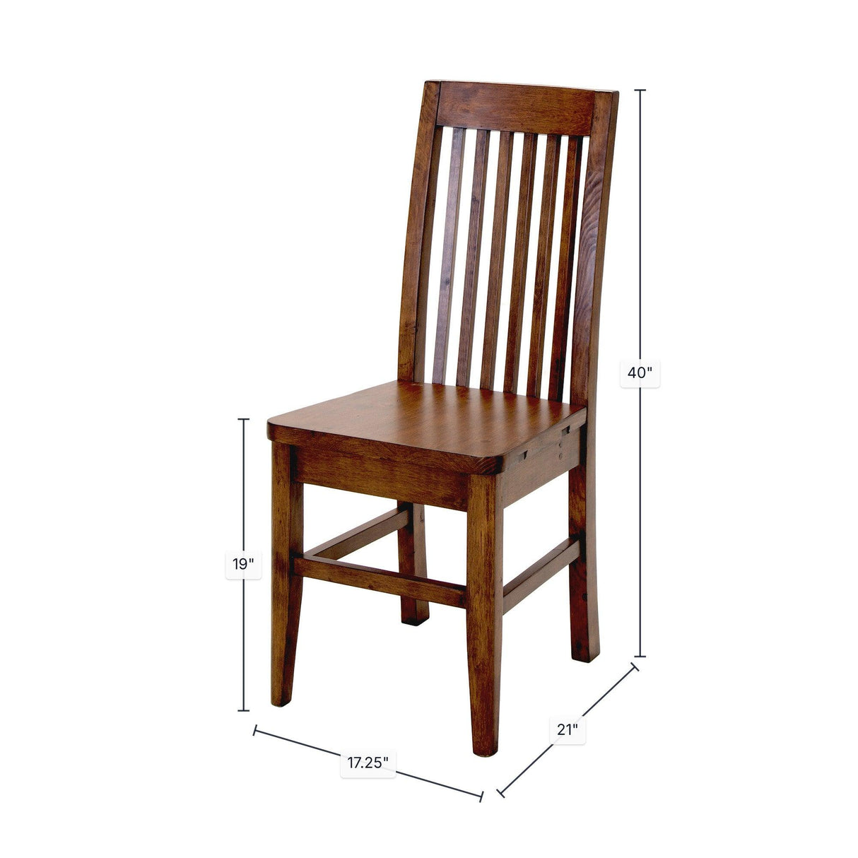 LH Home Irish Coast Slat Back Chair - African Dusk