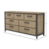 LH Home Irondale 7 Drawer Dresser